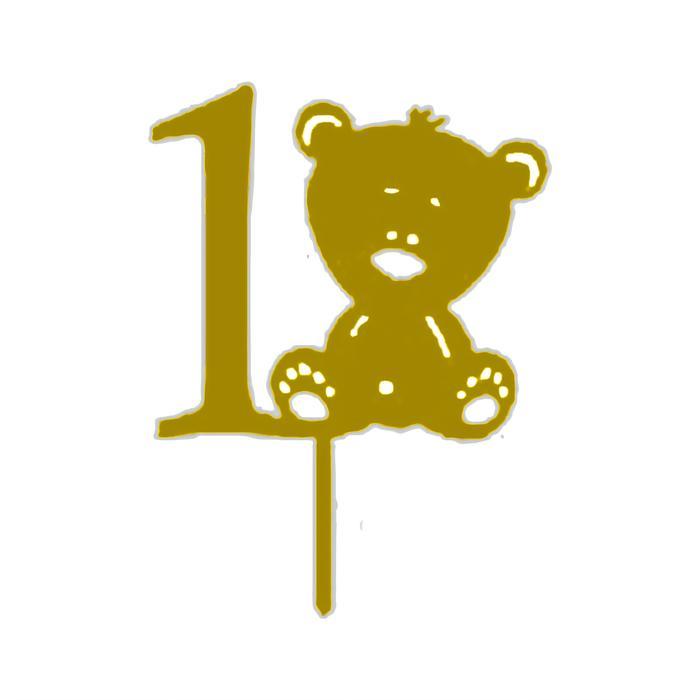 Topper Kue Akrilik Angka 1 Satu One / Cake Topper Decoration Inspiration One Old Month Year Baby