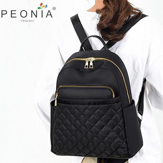 Oneda Bag - Pna Genna Water Resistant Ransel Korea Tas Wanita Punggung Kantor Kerja Sekolah Kuliah