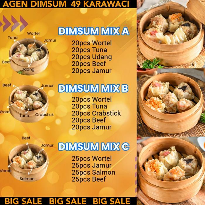 BIG SALE DIMSUM 49 KARAWACI (100 PCS) HARGA PABRIK/FROZEN FOOD HALAL
