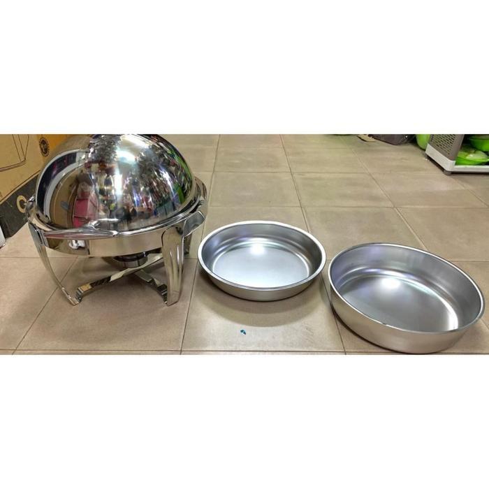 Roll Top Chafing Dish Bulat Stainless Subron 6,8 L