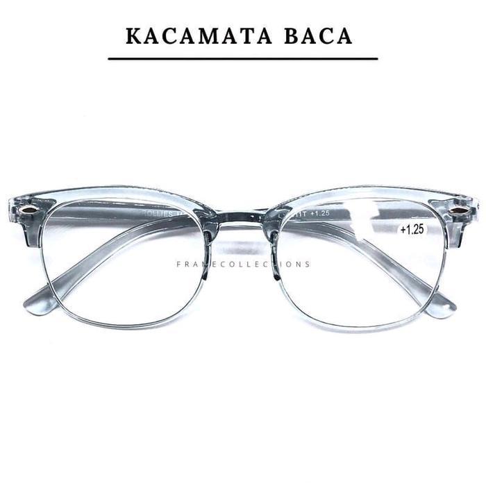 KACAMATA PLUS / KACA MATA BACA FRAME TRANSPARAN LENSA SUPER FOKUS UNTUK PEREMPUAN