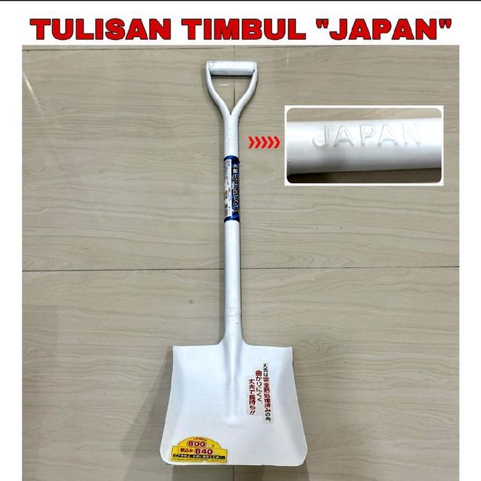 Skop gbs japan timbul rata skop pasir gagang besi jepang asli sekop