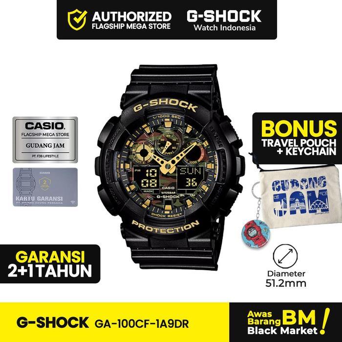 PROMO BESAR G-Shock GShock GA-100CF-1A9DR GA-100CF-1A9 GA-100CF GA100 GA100CF1A Jam Kaca Magnet