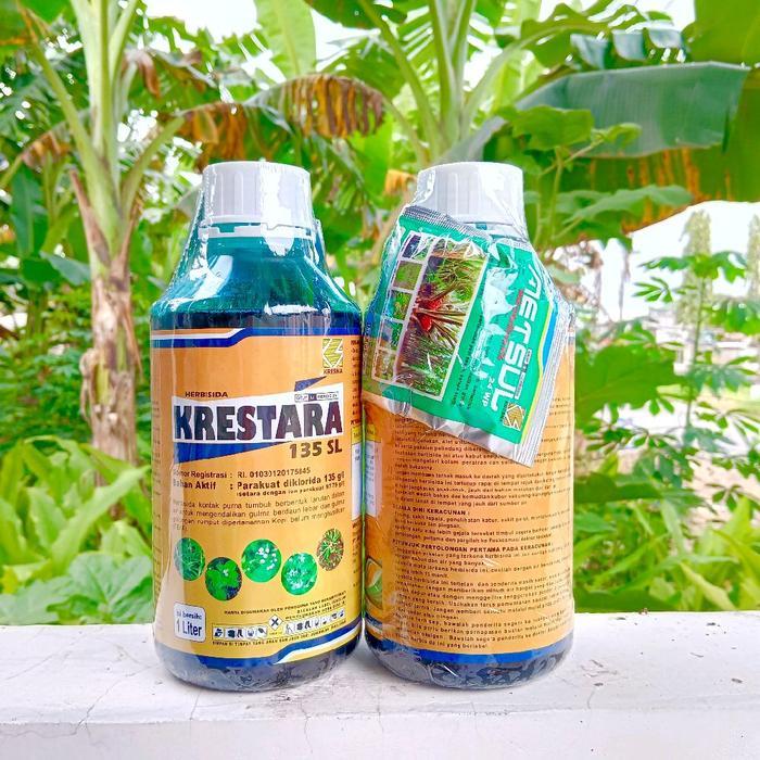 Herbisida Krestara 135Sl Isi 1 Liter Plus Metsul 24Wp Isi 5 Gram Terlaris