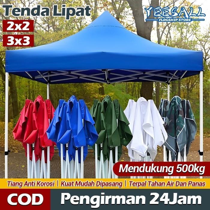 Tenda Lipat 3X3 2X2 Tenda Jualan Tenda Bazar Outdoor Tenda Gazebo 1200D Tenda Dagang Otomatis