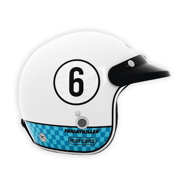 Helm Retro Marzano X Friday Killer - 666 RACING