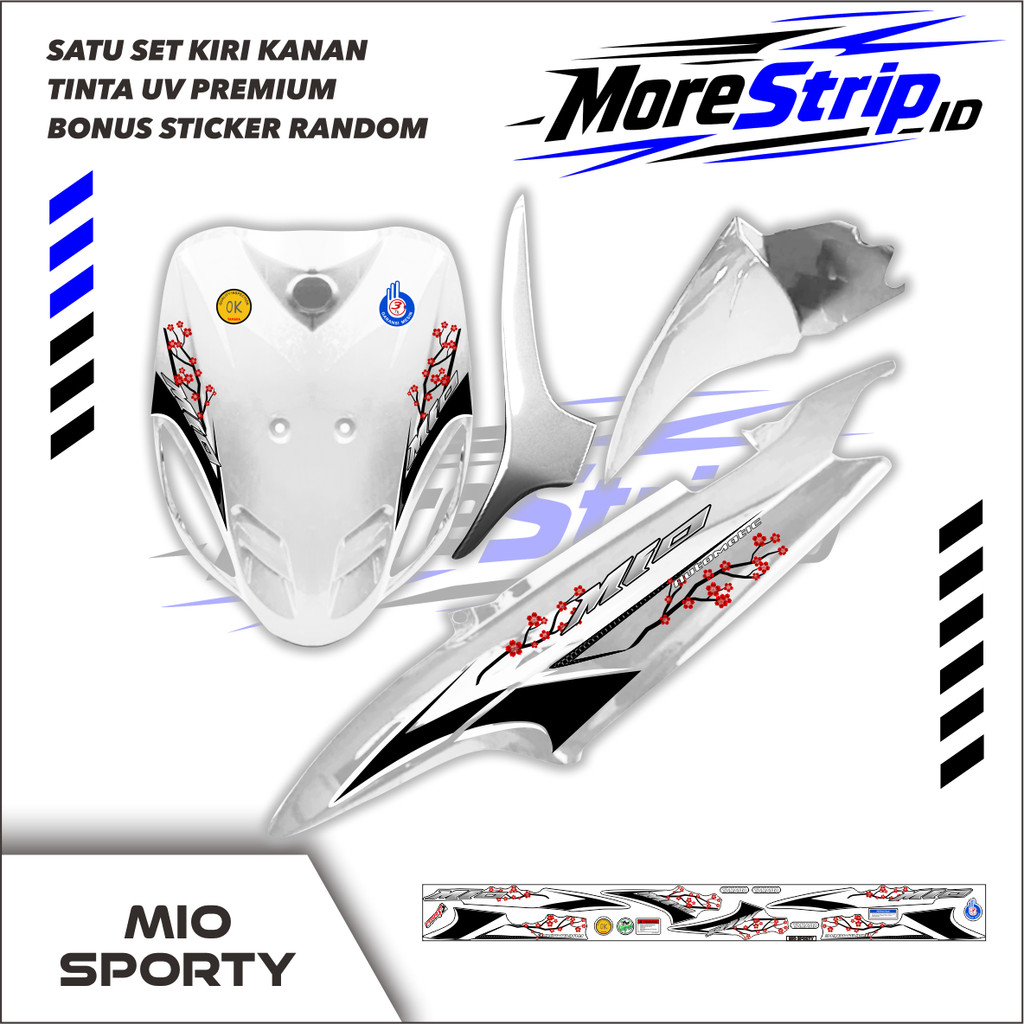 STRIPING TRANSPARAN MIO SPORTY BUNGA MIO