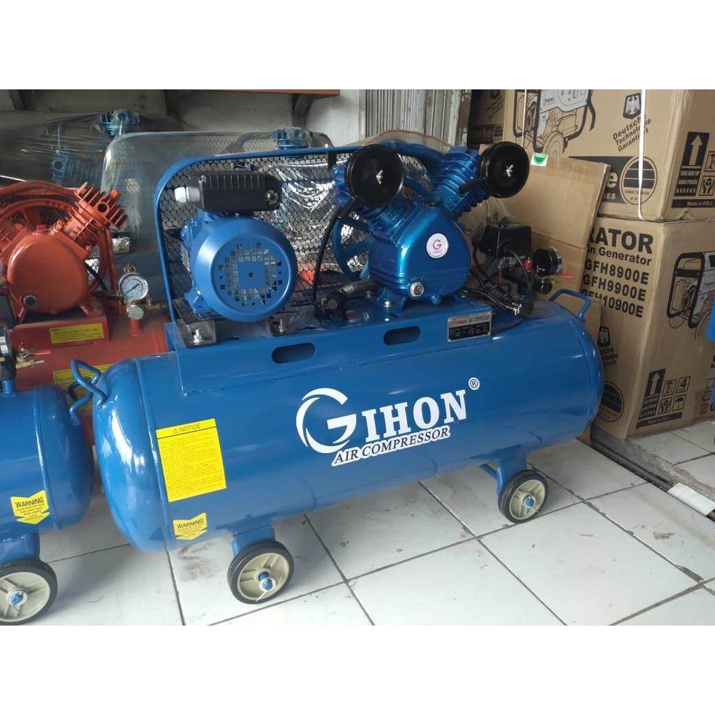 Kompresor Angin GIHON 1Hp + Dinamo 1Hp