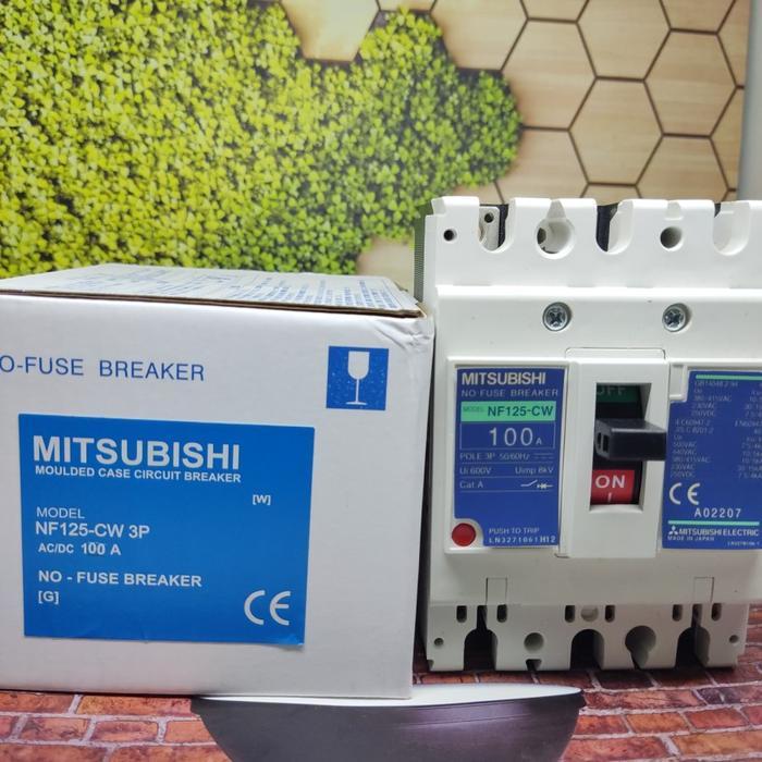 Mccb Nfb Breaker Mitsubishi Nf-125Cw Nf125Cw Nf125-Cw 100A 100 A Ready