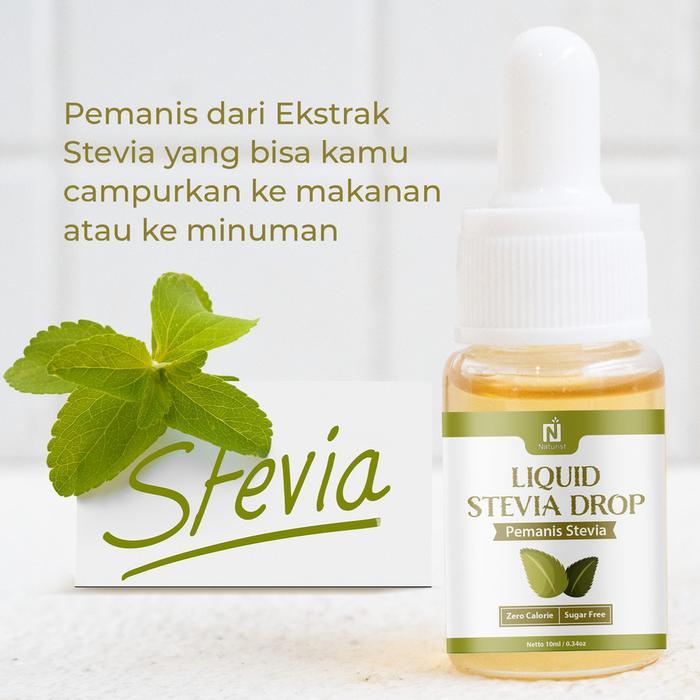 "New" Naturist Stevia Cair 10 ml Stevia Liquid Pemanis Alami Pengganti Gula Sweetener Organik