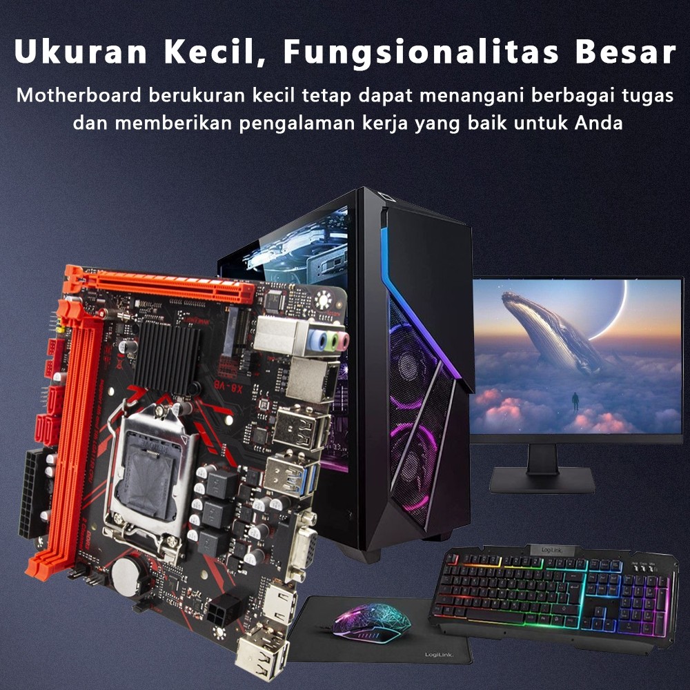 GAMING MOTHERBOARD MOBO INTEL H61 LGA 1155 ONBOARD MSI/ASUS/GIGABYTE