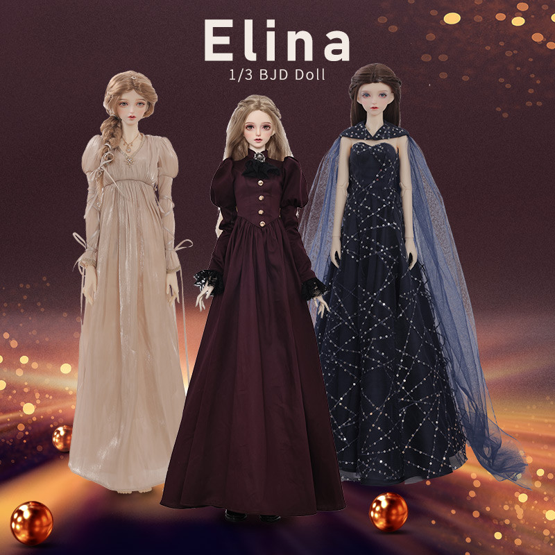 Elina BJD Doll Fullset 1/3 BJD Doll Xinyi Female Dress Reborn Blythe Spherical Joint Dolls for