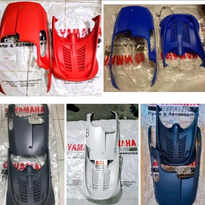 Cover Lower Dek Kolong Dek Paru Sirip Hiu Mio Sporty Mio Smile Biru Herah Hitam Putih Abu Original