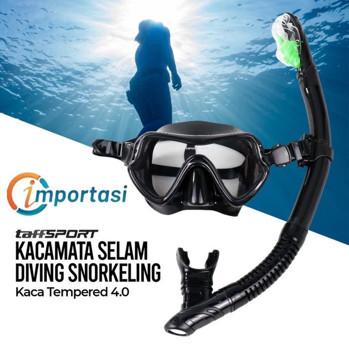 Speedo Cowfish - Kacamata Selam Scuba Diving Snorkeling Goggles Tempered