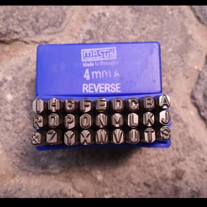 Huruf Ketok Terbalik 4Mm (A-Z) Reverse Letter Stamp Punch Masus