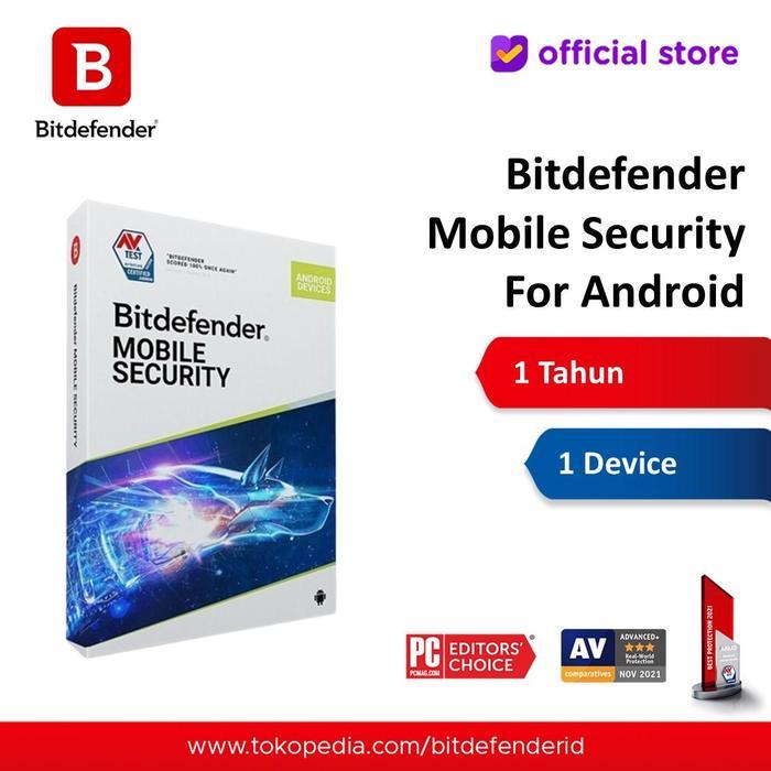 BIGSALE BITDEFENDER MOBILE SECURITY FOR ANDROID 1 YEAR 1 DEVICE