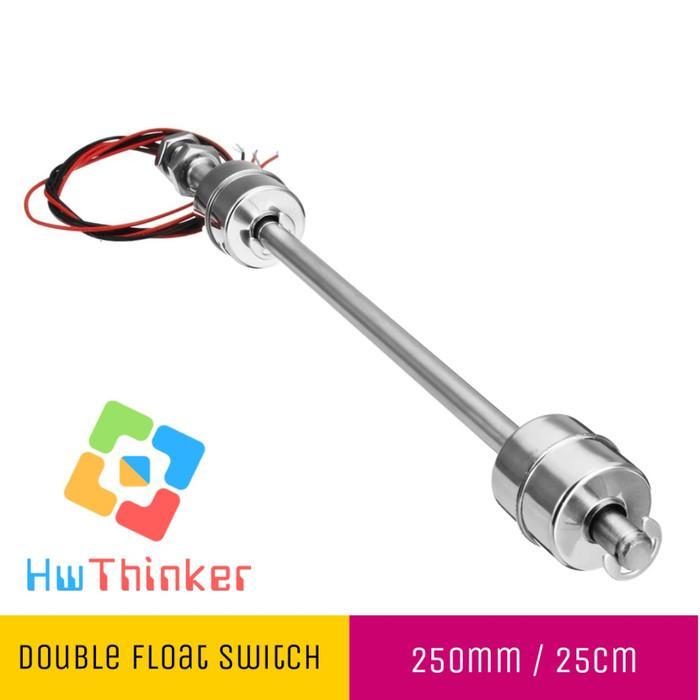 DOUBLE FLOAT SWITCH DUAL STAINLESS SUS304 WATER LEVEL AIR SENSOR 250MM