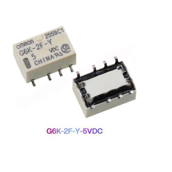 "New" SMD G6K-2F-Y Signal Relay 8PIN untuk Omron Relay 5V & 12V