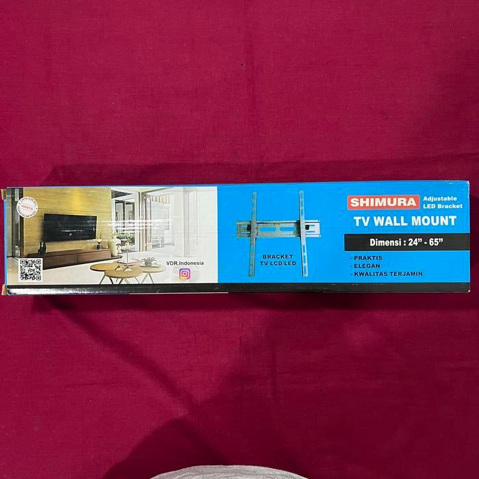 BRACKET TV WALL MOUNT TV SMART LCD LED 24" - 65" IN ADJUSTABLE SHIMURA