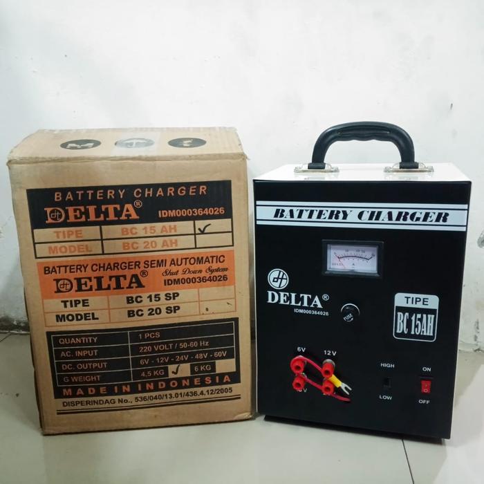 DELTA CHARGER AKI CHARGER BATERAI CAS AKI / BATTERY CHARGER DT 115K 15