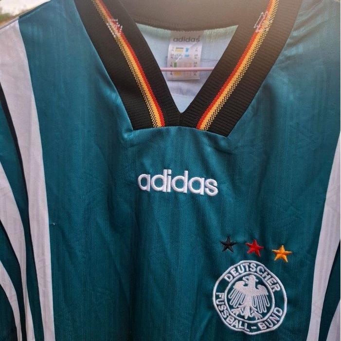 Jersey Vintage Jerman Retro Away Euro 1996 Go Hq Tbk