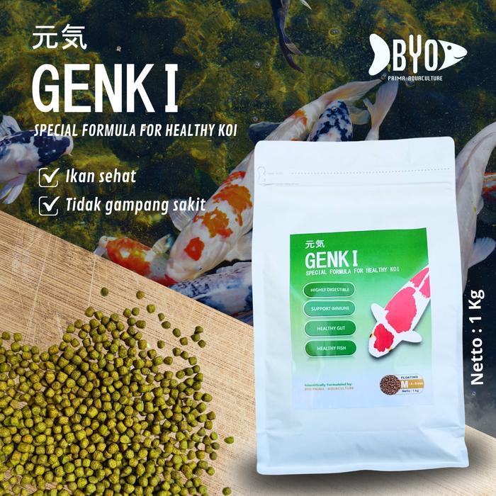 Pakan Koi Premium Genki Untuk Kesehatan Ikan Koi Prima Dengan Probiotik & Prebiotik Ikan Sehat Tidak