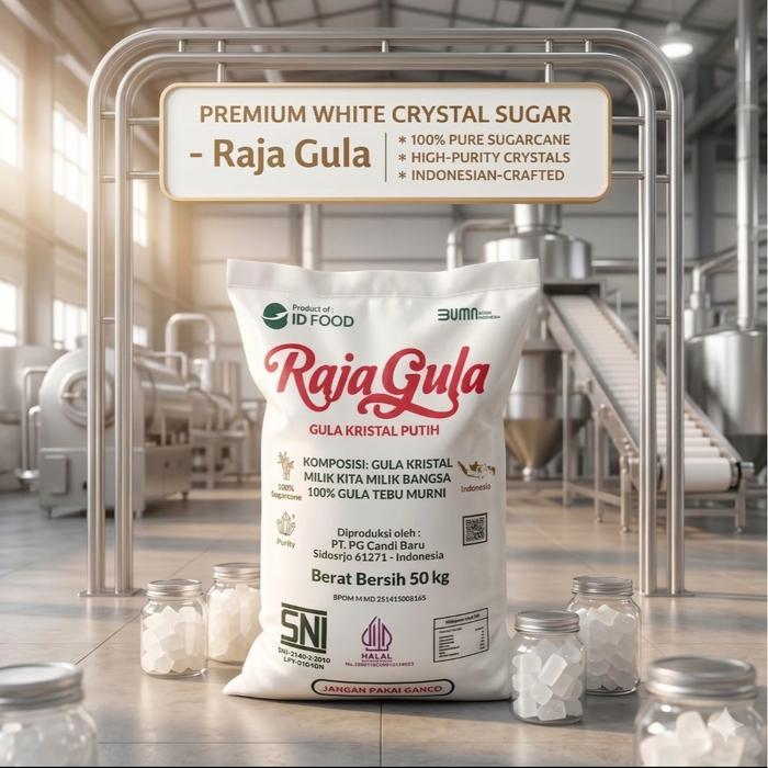 [GROSIR] Raja Gula 50 kg Gula Kristal Putih - Harga Termurah per sak