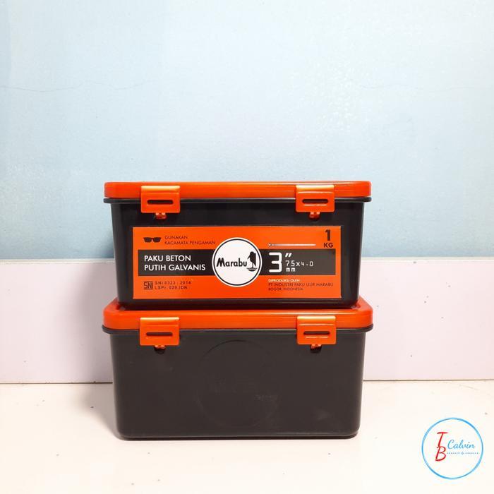 Terlaris Paku Beton Marabu Putih 7 cm ( 3 inch ) 1 Dus SALE