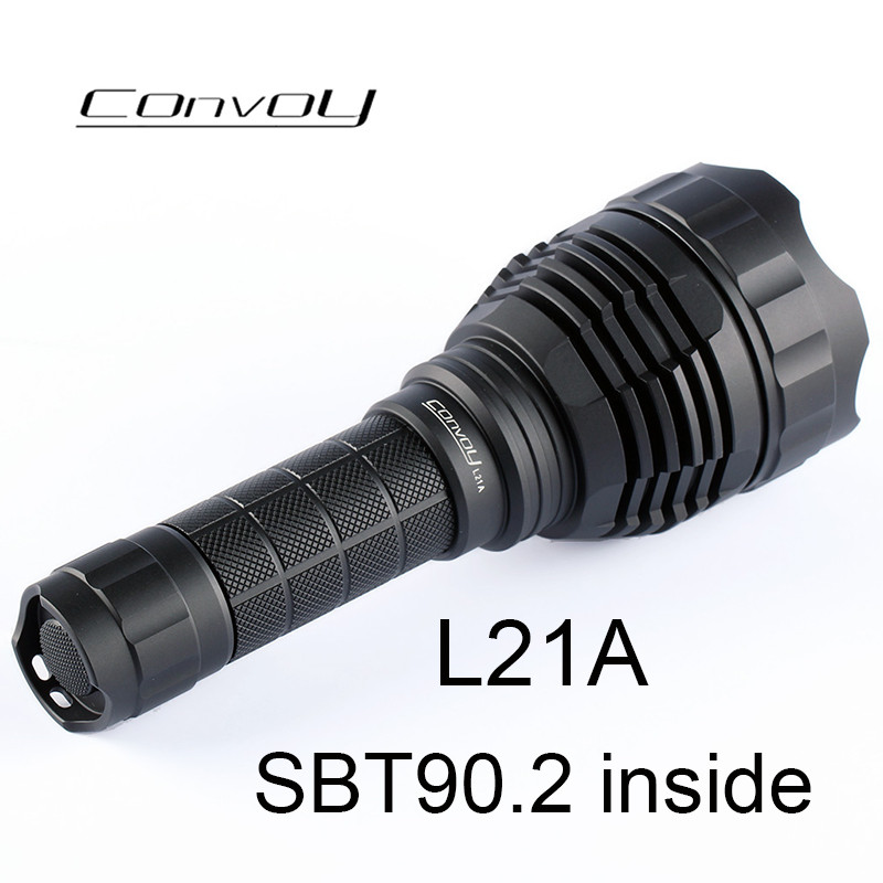 . Flashlight Convoy L21A With Sbt90.2 Led Lanterna High Powerful Long -