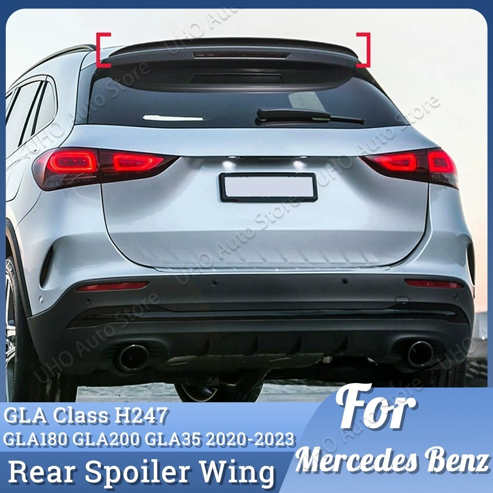For H247 Rear Tail Trunk Spoiler For Mercedes Benz GLA Class GLA180 GLA200 GLA35 AMG 2020-2023 Car