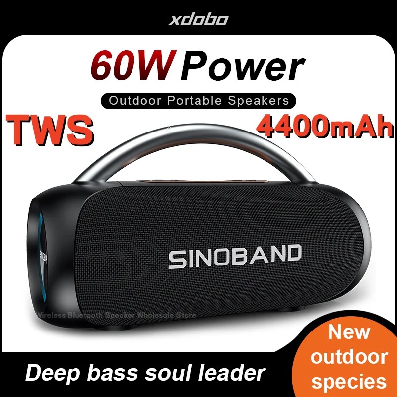 . Xdobo Sinoband Youth Outdoor Waterproof Portable Subwoofer Bluetooth -