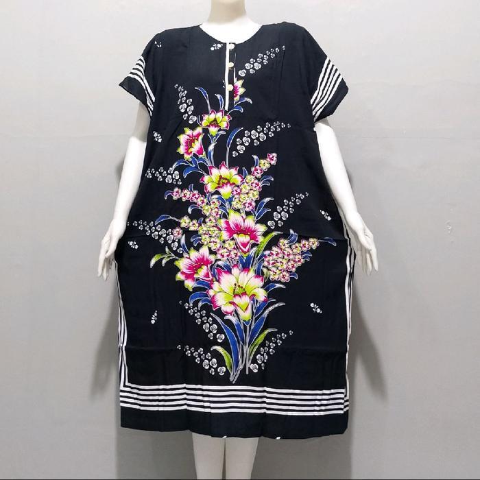 PROMO Daster hengky kancing ld 130 motif BUNGA tulip