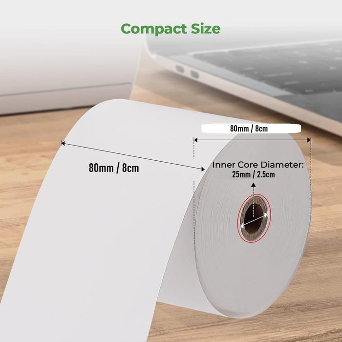 THERMAL PAPER 80X80 / KERTAS THERMAL ROLL 80 X 80 / KERTAS STRUK ROLL