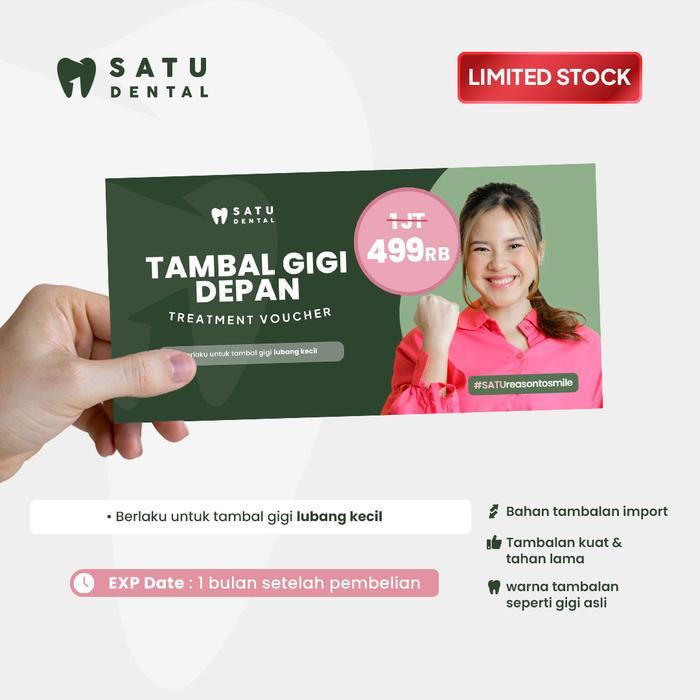 Sale Satu Dental - Tambal Gigi Depan Dengan Sinar - Lubang Kecil