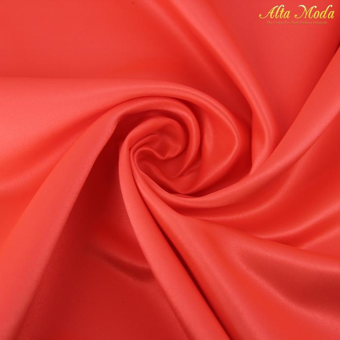 Satin Saten Duchess Bridal Premium Living Coral (1M)
