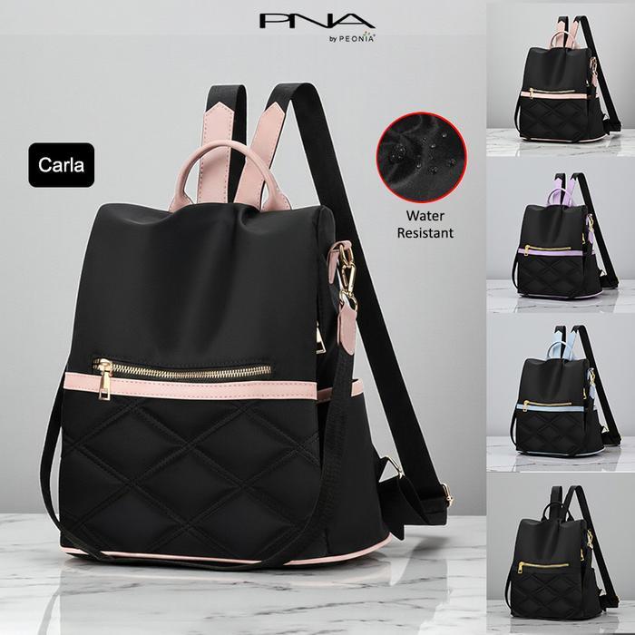 Oneda Bag - Pna Carla Water Resistant Ransel Korea Tas Wanita Punggung Kantor Kerja Sekolah Kuliah