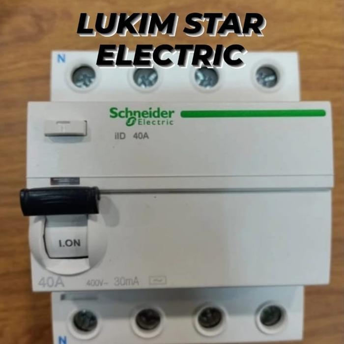 Elcb Schneider Iid 40A 4Phase 30Ma/300Ma 40A 4Phase Elcb 4P 40A Iid