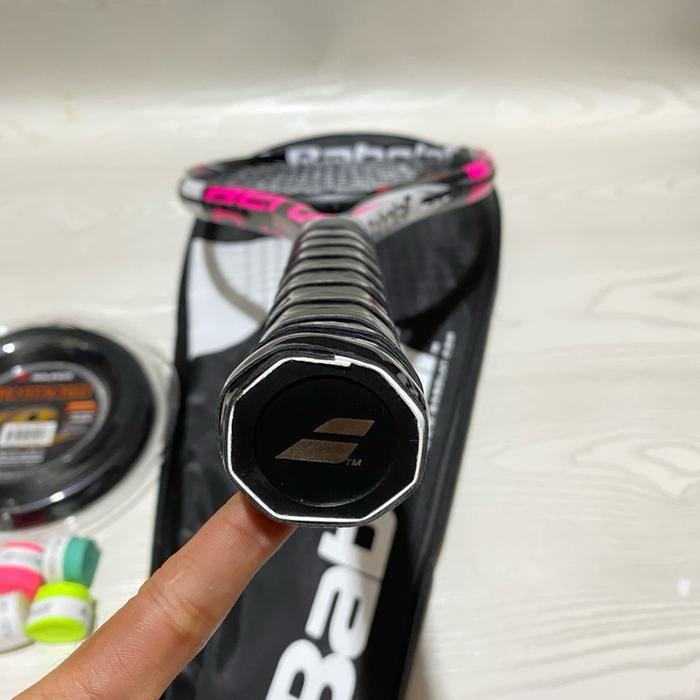 Raket Tenis Babolat Pure Aero Pro Drive Black Fullset Import Siap Pakai