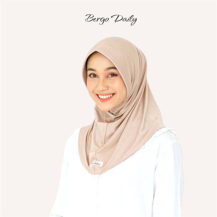 DIANDRA - Bergo Daily Hijab Size S / Hijab Bergo Sport instan *