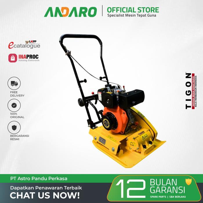 Mesin Stamper Kodok Plate Compactor TIGON TG-C80 Original
