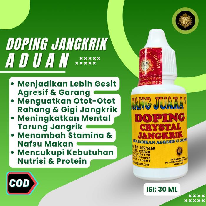 Doping Jangkrik Aduan Menjadikan Jangkrik Bisa Lebih Kuat, Gesit, Agresif Dan Garang