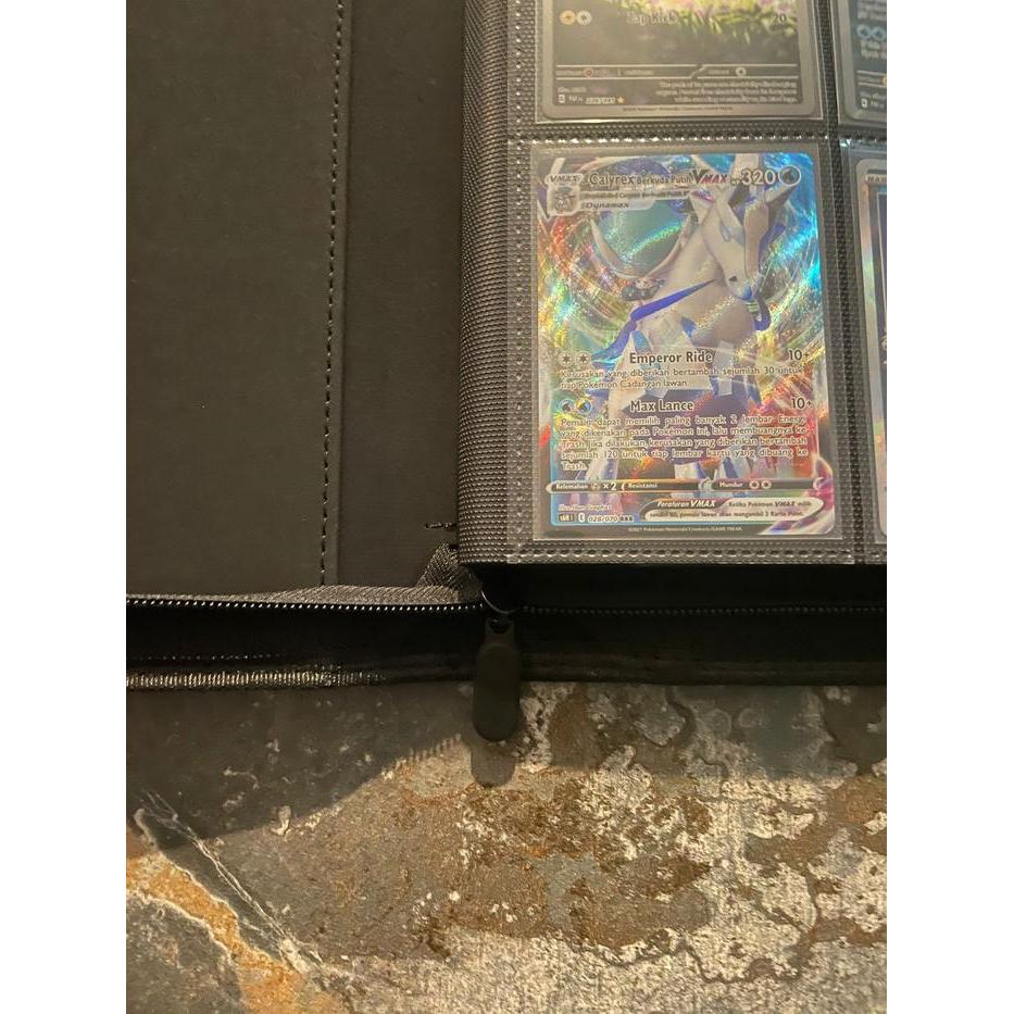 Premium Hice Premium Zip Album Card Binder 16 Pocket Binder Kartu Pokemon Magic One Piece Flesh And