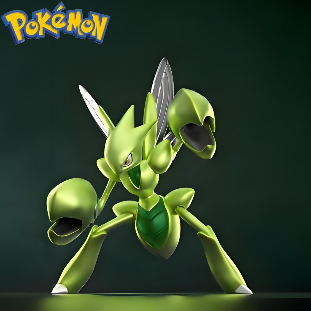 9cm/3.54in Anime Pokemon Figure Scizor Action Figure PVC Collection Model Toys for Children Gifts