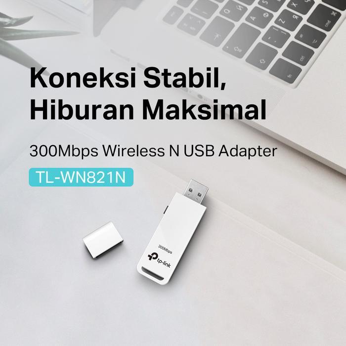 Tp-Link Tl-Wn821N 300Mbps Wifi Adapter Usb Adapter Wireless Wifi Dongle Wps Desktop Mac Pasti Promo