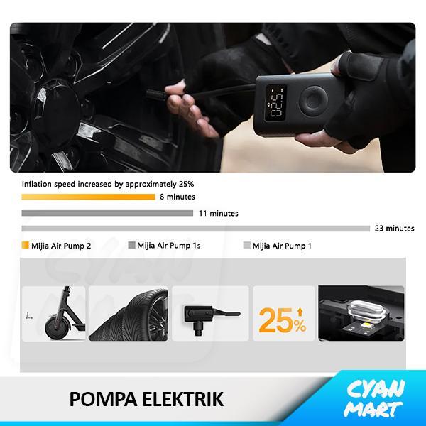 BIGSALE POMPA SEPEDA XIAOMI PORTABLE COMPRESSOR POMPA BAN ELEKTRIK ORIGINAL