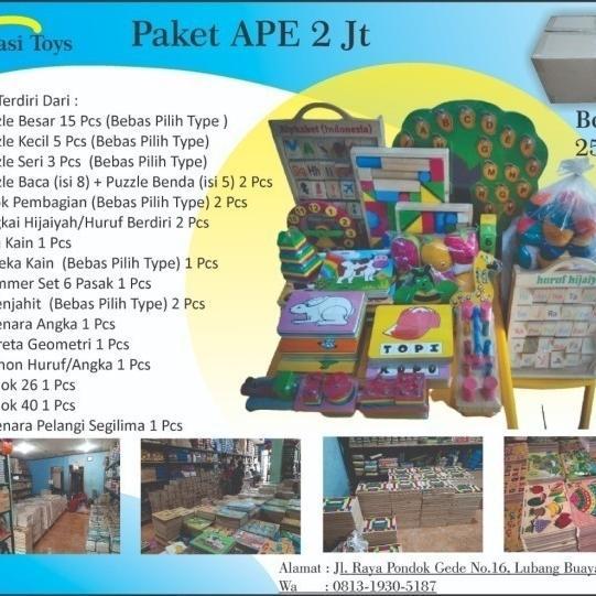 Paket Murah Alat Peraga Edukatif APE PAUD TK [2 juta] *
