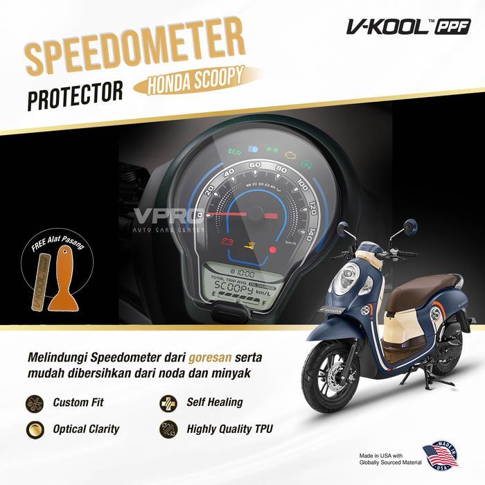 NEWSS PELINDUNG SPEEDOMETER HONDA SCOOPY 2022 ANTIGORES BY VKOOL PPF