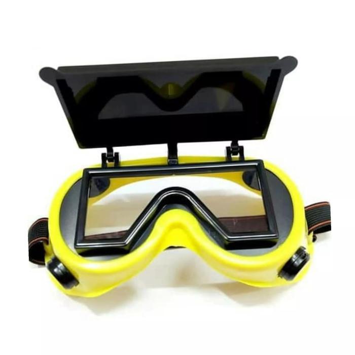 Kacamata Pengaman Las Kacamata Las Gerinda Buka Tutup Safety Welding Goggles Kacamata Buka Tutup