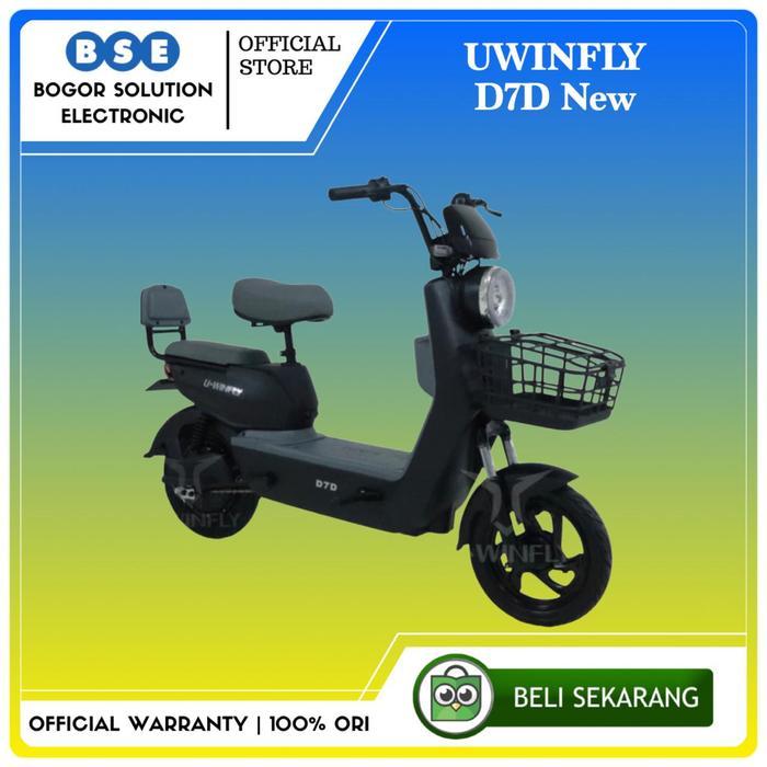 Sepeda Listrik Murah Uwinfly D7D New Selis Uwinfly D 7 D New D7 D Uwinfly - Hitam [RESMI]