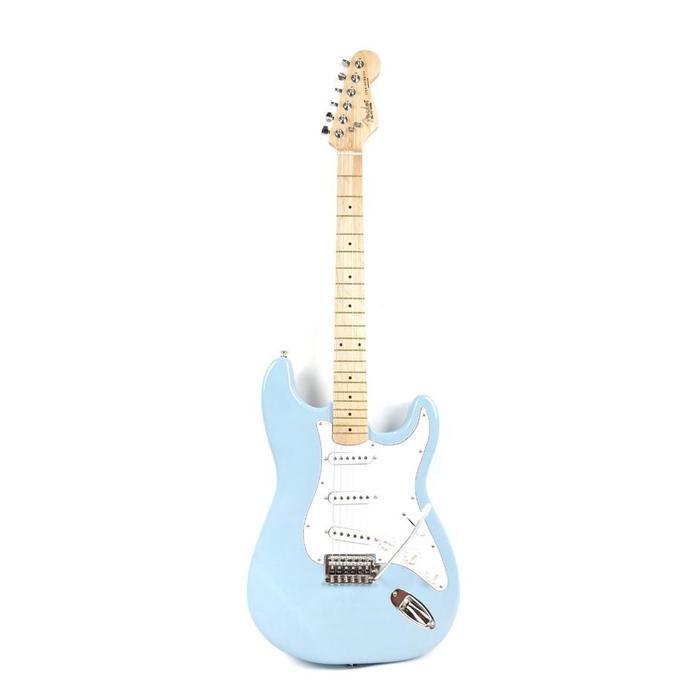 TERLARIS Gitar Elektrik Merk Fender Model Stratocaster Warna Shell Pink Bonus Tas dan Kabel Jack Lis
